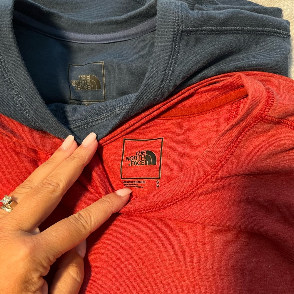 Pair of Northface Men’s long sleeve shirts size S